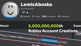 Roblox reached 5 billion accounts creation But wait [upl. by Africa]