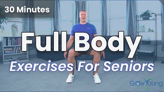 Beginner Exercises For Senior and Older Adults  30 Minute Step By Step Instruction [upl. by Odlareg]