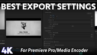 BEST Export Settings for YouTube in Premiere Pro CC and Media Encoder Presets 4K [upl. by Repotsirhc627]