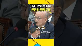 왜 날 모독해  인권위원장 국회 도발  신장식 안창호 인권위 [upl. by Macswan]