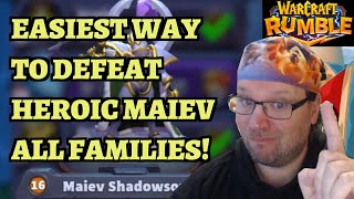 HEROIC Maiev Shadowsong Ashenvale Campaign Guide  Warcraft Rumble [upl. by Leonsis]