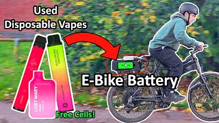 Powering an EBike using Disposable Vape Batteries [upl. by Ita]