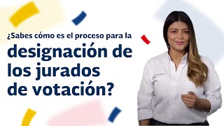 ¿Sabes cómo es el proceso para la designación de los jurados de votación [upl. by Nirtiac220]