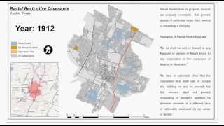 Development of Racial Restrictive Covenants in Austin Texas over time [upl. by Millhon]