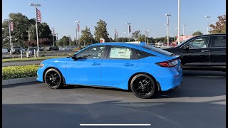 2022 Honda Civic Hatchback Sport in Boost Blue [upl. by Ttereve]