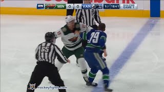 Marcus Foligno vs Micheal Ferland Aug 2 2020 [upl. by Sylvie]