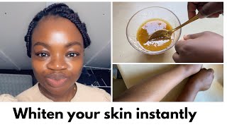 How to lighten your skin with 2 INGREDIENTS NATURALLY FOR A SILKY SKIN [upl. by Sale]