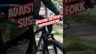 Adjusting The Front Suspension Fork Of A Rockshox Mountain Bike MTB [upl. by Ikeda381]