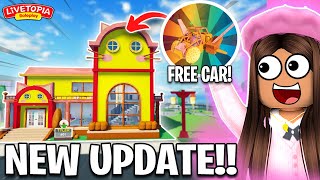 NEW 🐱 CAT THEMED HOUSE in LIVETOPIA Roleplay ROBLOX Update 144 [upl. by Gilliam]