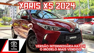 TOYOTA YARIS XS 2024 HATCH 0KM VERSÃO INTERMEDIÁRIA DETALHES DO INTERIOR E EXTERIOR [upl. by Chui]