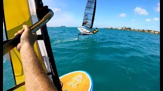 Bermuda Windsurfing  Starboard Windfoiling vs Foiling Moth [upl. by Bashemath]