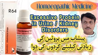 R 64 Nephralbin  Albuminuria Kidney Drops  DrReckeweg Germany  Homoeopathic Medicine Urdu Hindi [upl. by Imer274]