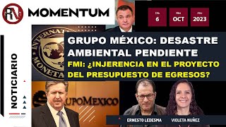 FMI ¿injerencia en el Proyecto de Presupuesto de Egresos de la Federación  Grupo México impunidad [upl. by Cote]