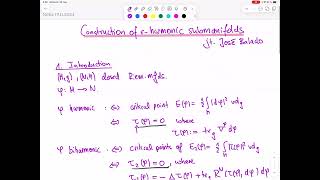 Anna Siffert Münster  Construction of biharmonic submanifolds of cohomogeneity one manifolds [upl. by Monsour]