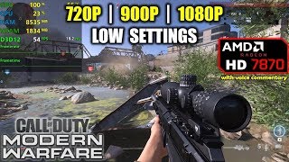 HD 7870  R9 270X  Call Of Duty Modern Warfare  1080p 900p 720p [upl. by Lait]