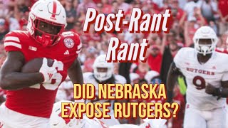 POST RANT RANT Post Game Recap What Lies Ahead for Rutgers after Nebraska Loss [upl. by Lacym]