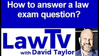 How to Answer a Law Exam Question [upl. by Atiuqahc]