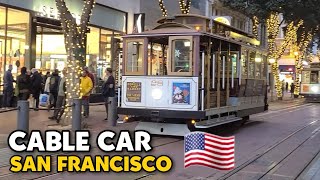 EL TRANVÍA CABLE CARS de San Francisco California 🇺🇸 Impresionante recorrido por la ciudad [upl. by Waneta]