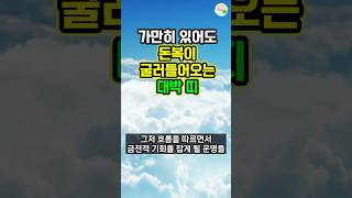 가만히 있어도 돈복이 굴러들어오는 대박 띠 대운 로또 재물운 풍수 [upl. by Attennhoj346]