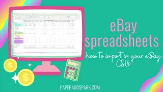 EBay Bookkeeping Spreadsheet  downloading your eBay CSV [upl. by Bobette]