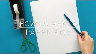 How to Make a Box from a Sheet of Paper EASY [upl. by Rehotsirk]