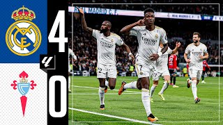 Real Madrid 40 RC Celta  HIGHLIGHTS  LaLiga 202324 [upl. by Varin]