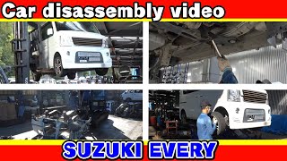 【destruction‼】Complete disassembly of the SUZUKI EVERYWAGONहिंदी उप [upl. by Urbanna]