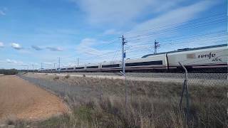 AVE S112 de Talgo a 300 Kmh por la Alcarria [upl. by Eiralc]