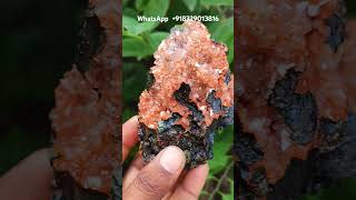 👑DARK ORANGE STILBITE AVAILABLE FOR SALE 👑 NATURAL CRYSTAL HEALING crystals amethyste quartz [upl. by Suillenroc]