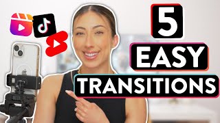 5 POPULAR TIKTOK TRANSITIONS  Transition Tutorial For Instagram Reels TikTok amp YouTube Shorts [upl. by Joy]