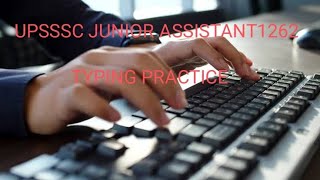 Upsssc JA1262 Typing Notice Typing Date  Typing Practice typingpractice upsssc uppcs [upl. by Merissa]