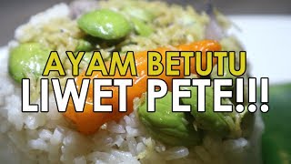 DUH ADA PETE DI NASI LIWET AYAM BETUTU IBU PUTU [upl. by Ireva]