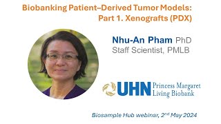 Biobanking PatientDerived Tumor Models Part 1 Xenografts PDX [upl. by Nrol889]