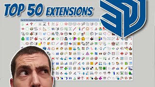 Top 50 Free Sketchup Extensions in just 10 Minutes  2022 [upl. by Naiva]