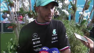 Hamilton Quiere Que Checo Pérez Sea Campeón Del Mundo  Entrevista Gran Premio Miami [upl. by Killoran612]