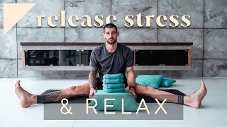 Restorative Yoga to Release Stress and Feel Relaxed  Breathe and Flow Yoga [upl. by Andonis]