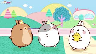 Molang amp Piu Piu  Jouer Avec Le Papillon  Dessin Animé  HooplaKidz TV Franҫais [upl. by Eceirehs]