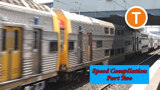 Sydney Trains Video 97  Speed Compilation  Part Two [upl. by Novled]