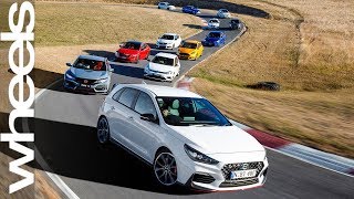 2018 Hot Hatch Megatest  Wheels Australia [upl. by Aneehsar]