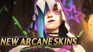 ARCANE SEASON 2 NEW SKINS TEASER  League of Legends [upl. by Lubbock]