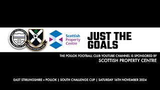 East Stirlingshire v Pollok  16th November 2024  Just the Goals [upl. by Leandro148]