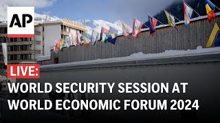 Davos LIVE Discussion on world security at World Economic Forum 2024 [upl. by Standing]