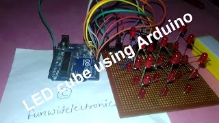 Led cube using arduino 333  Arduino led cube [upl. by Omsare134]