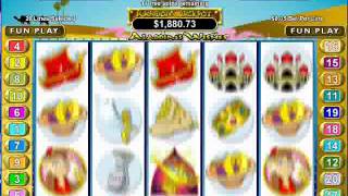 Aladdins Wishes Slot RTG Casino Feature [upl. by Hisbe]