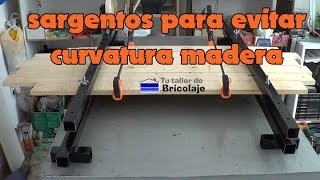 👉‍‍Cómo hacer unos SARGENTOS para EVITAR la CURVATURA al unir MADERA [upl. by Aihn]