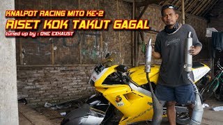 Riset Knalpot Racing Baru Buat Cagiva Mito  Aji VAS [upl. by Heidie326]