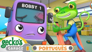 O parabrisa quebrado do Bobby  Garagem do Gecko em Português  Desenhos Animados [upl. by Trefor47]