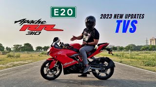 2023 Tvs Apache RR310 Bs7 E20 Flex Fuel Update  Ride Review [upl. by Alphard]