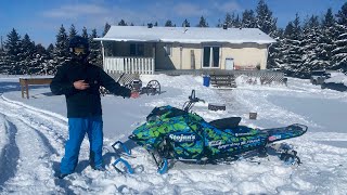 Snowmobiling in my backyard [upl. by Mozelle995]