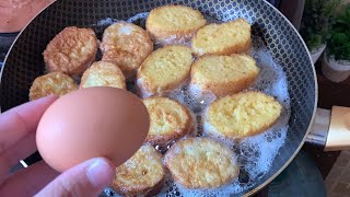 Dont waste leftover bread make this easy breakfast recipe with leftover bread ang eggs [upl. by Rehpotsirc]